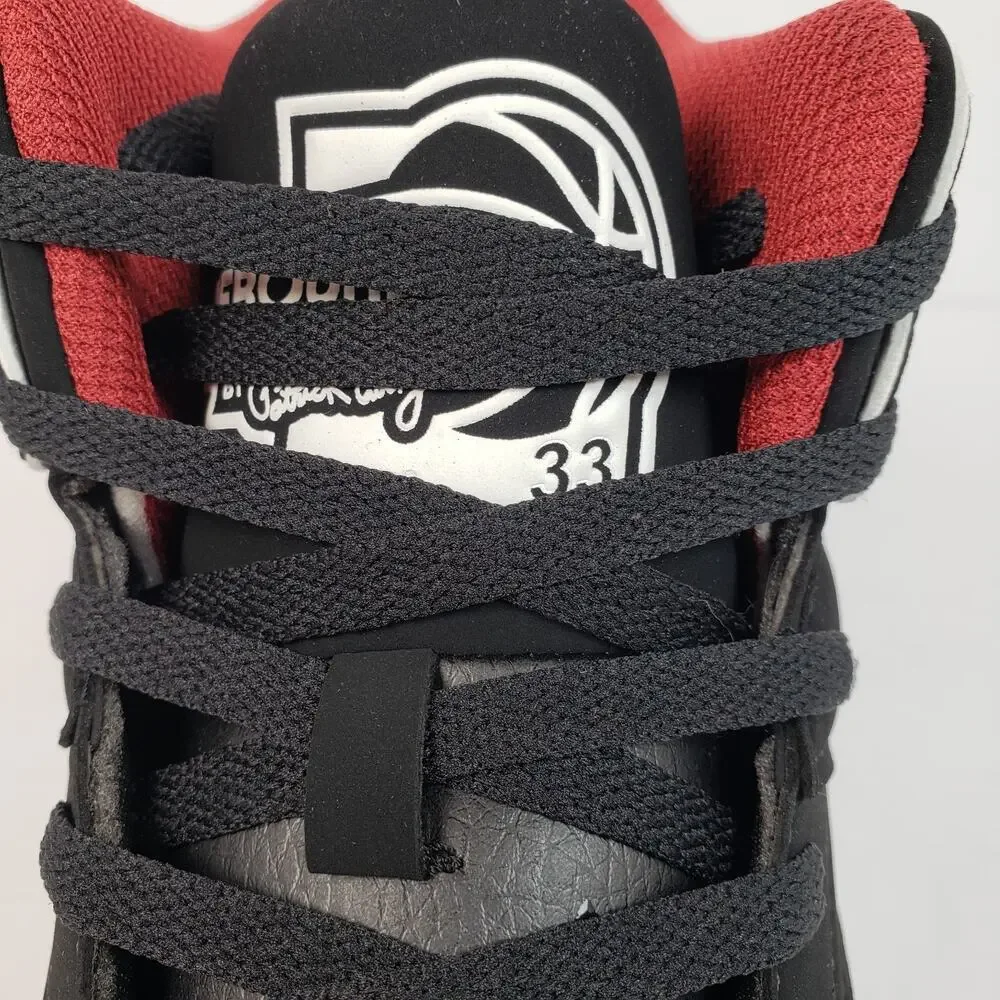Rebound By Patrick Ewing Orion Strap Mens Size 9.5 Black Red Basketball Shoes